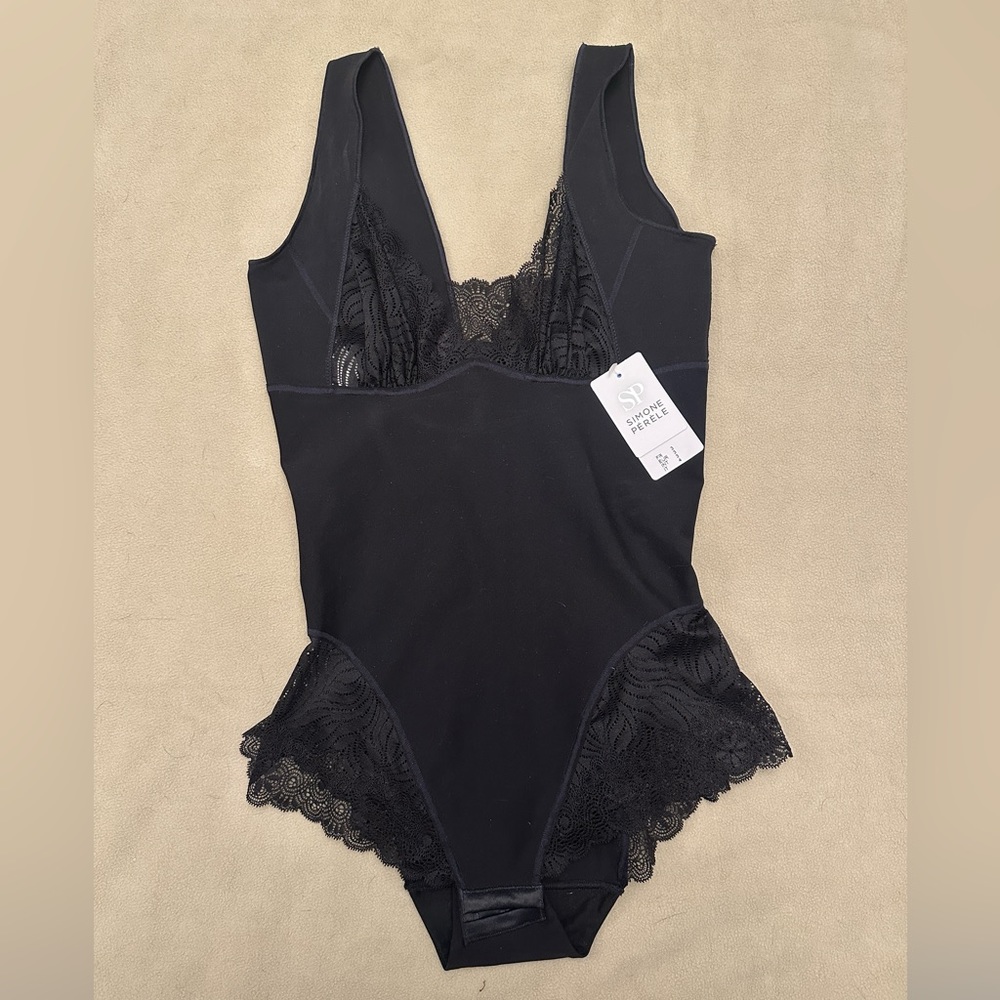 Simone Perele Bodysuit Shaper BLK NWT SZ 3